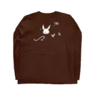 ひよこのもり工房の【復刻】積分サイトウサン（2008年版）白インク印刷 Long Sleeve T-Shirt :back