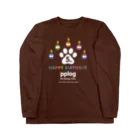 (\( ⁰⊖⁰)/) esaのpplog 5歳 🐾おめでとう ロングスリーブTシャツ