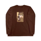 nsnのくまちゃんだいすきクラブ（brown） ロングスリーブTシャツ