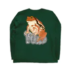 LalaHangeulのTOAD (ヒキガエル) 英字バージョン　バックプリント Long Sleeve T-Shirt :back