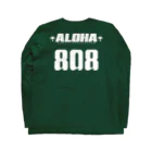 ハワイスタイルクラブの〔Back Print〕 Team ALOHA 808 ロングスリーブTシャツの裏面