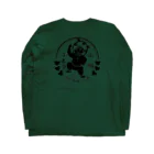 山賊ぶどうの山賊ぶどうロゴ黒 Long Sleeve T-Shirt :back