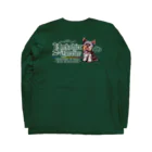 オリジナル工房プリントンのヨークシャーテリア 前後イラスト プリント Long Sleeve T-Shirt :back