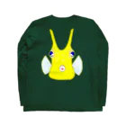 LalaHangeulのコンゴウフグさん　背面プリント Long Sleeve T-Shirt :back