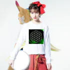 紫園+sion+(麗舞+reybu+)の💚♾麻の葉♾模様💚 ロングスリーブTシャツの着用イメージ(表面)