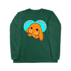 LalaHangeulのロップイヤーラビット(롭이어토끼)　韓国語バージョン Long Sleeve T-Shirt