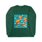 TokyoFridayNightの空飛ぶハンバーガー Long Sleeve T-Shirt