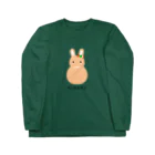 ころちゃんのおうち🐰🏠うさぎグッズのうさぎのきなこちゃん ロングスリーブTシャツ