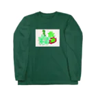 nijiirosorausagiの多肉植物  お話の世界 【虹色空うさぎ】 Long Sleeve T-Shirt