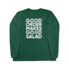 CRISP SALAD WORKSのGOOD ORDER MAKES GOD SALAD ロングスリーブTシャツ