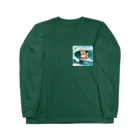 もふもふ堂の波乗り柴犬 Long Sleeve T-Shirt