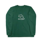 NecoloveのNecolove イラストロゴ旧2匹のねこ(白線) Long Sleeve T-Shirt