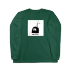 NORA-SAUNAの【絵柄大きめ背面白】NORA-SAUNA Long Sleeve T-Shirt