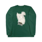 うさぎのたまごの猫のメア ロングスリーブTシャツ