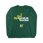 SadVacation（ワクチン接種済み）の"I Got My Covid-19 Vaccine" ワクチン接種済み ロングスリーブTシャツ
