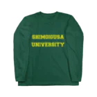 vaigenのSHIMOIGUSA UNIVERSITY黄2 ロングスリーブTシャツ