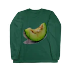 でおきしりぼ子の実験室のMELON-Ready to eat. ロングスリーブTシャツ