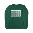 ガジュマルの箱の花ブロック•シークワーサー①｜Image of Block WALL at Okinawa Long Sleeve T-Shirt