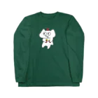 ennuのおいもほくほくじゅるねこ ロングスリーブTシャツ