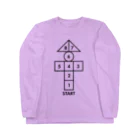 オノマトピアのかかしのケンパ（レトロデザイン） Long Sleeve T-Shirt