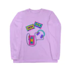 Lucia BOXの90'S LOVE -ウォークマンとカセットテープ ロングスリーブTシャツ