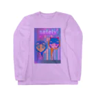 Safelyのネオンレトロシティー Long Sleeve T-Shirt