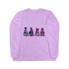 ヤママユ(ヤママユ・ペンギイナ)の桜梅桃李-Spheniscus Kimono Penguins- Long Sleeve T-Shirt