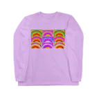 ✨🌈✨ユラクラカン🇯🇵 ✨🌈✨の🌈レインボーサンライズ🌈 ロングスリーブTシャツ