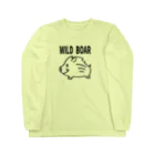 イノシシライフ INOsisiLIFEの「WILD BOAR」(黒線) ロングスリーブTシャツ