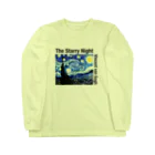 art-laboratory 絵画、芸術グッズのゴッホの星月夜 Tシャツ Long Sleeve T-Shirt