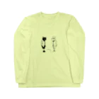 NEOJAPANESESTYLE                               のB_Lack_Cat&Mr.CHICKENHEART Long Sleeve T-Shirt