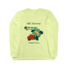 ABC Dinosaur グッズショップのアンキロサウルス　ロゴあり Long Sleeve T-Shirt