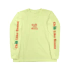 Chill Like Sauna official suzuriのLOGO L/S Tee 【MILKY LIME】 ロングスリーブTシャツ