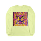 ✨🌈✨ユラクラカン🇯🇵 ✨🌈✨の✨🌈Metamorphose butterfly ✨🌈 蝶　レトロ調 ロングスリーブTシャツ