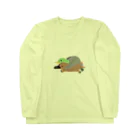 mendakoshopのカモとカモノハシ Long Sleeve T-Shirt