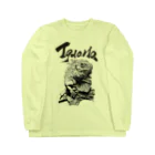 Pencil reptiles | 鉛筆の爬虫類達のグリーンイグアナ（題字あり） | Iguana iguana Long Sleeve T-Shirt