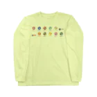 IOST_Supporter_CharityのIOST【迷彩ロゴ】カラフルデザイン Long Sleeve T-Shirt