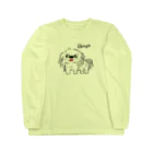 CHOSANAの笑うペキニーズ(白) Long Sleeve T-Shirt