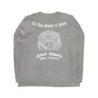 ROUKAの【Agave titanota Classic】背面・白柄 Long Sleeve T-Shirt :back