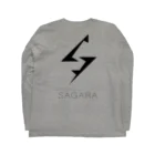 サガラ39歳（Twitch）のSAGARAロゴシリーズ Long Sleeve T-Shirt :back