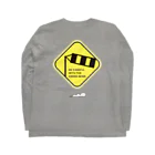 うみこの標識！「横風注意」 Long Sleeve T-Shirt :back