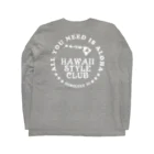 ハワイスタイルクラブの〔Back Print〕 HSC WHT LOGO ロングスリーブTシャツの裏面