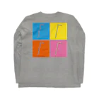 うさぎちゃんアイランドのおしゃれストロー④ Long Sleeve T-Shirt :back