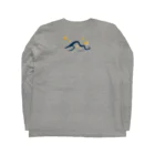 oba:obaの蒼い蛸 Long Sleeve T-Shirt :back