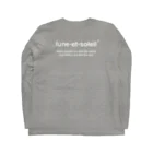 lune-et-soleilのlike the moon like the sun ロングスリーブTシャツの裏面