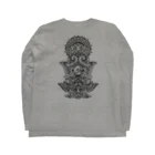 YASのハムサハンド（黒） Long Sleeve T-Shirt :back