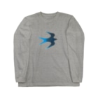 ツバメ堂の青い鳥 Long Sleeve T-Shirt