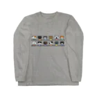 Yellow_Sparrowのせいぞろいするねこ Long Sleeve T-Shirt