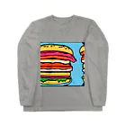 TokyoFridayNightの水色のハンバーガー屋さん Long Sleeve T-Shirt