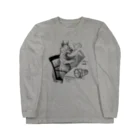 古書　天牛書店の新聞を読む犬 ＜ルイス・ウェイン＞ Long Sleeve T-Shirt